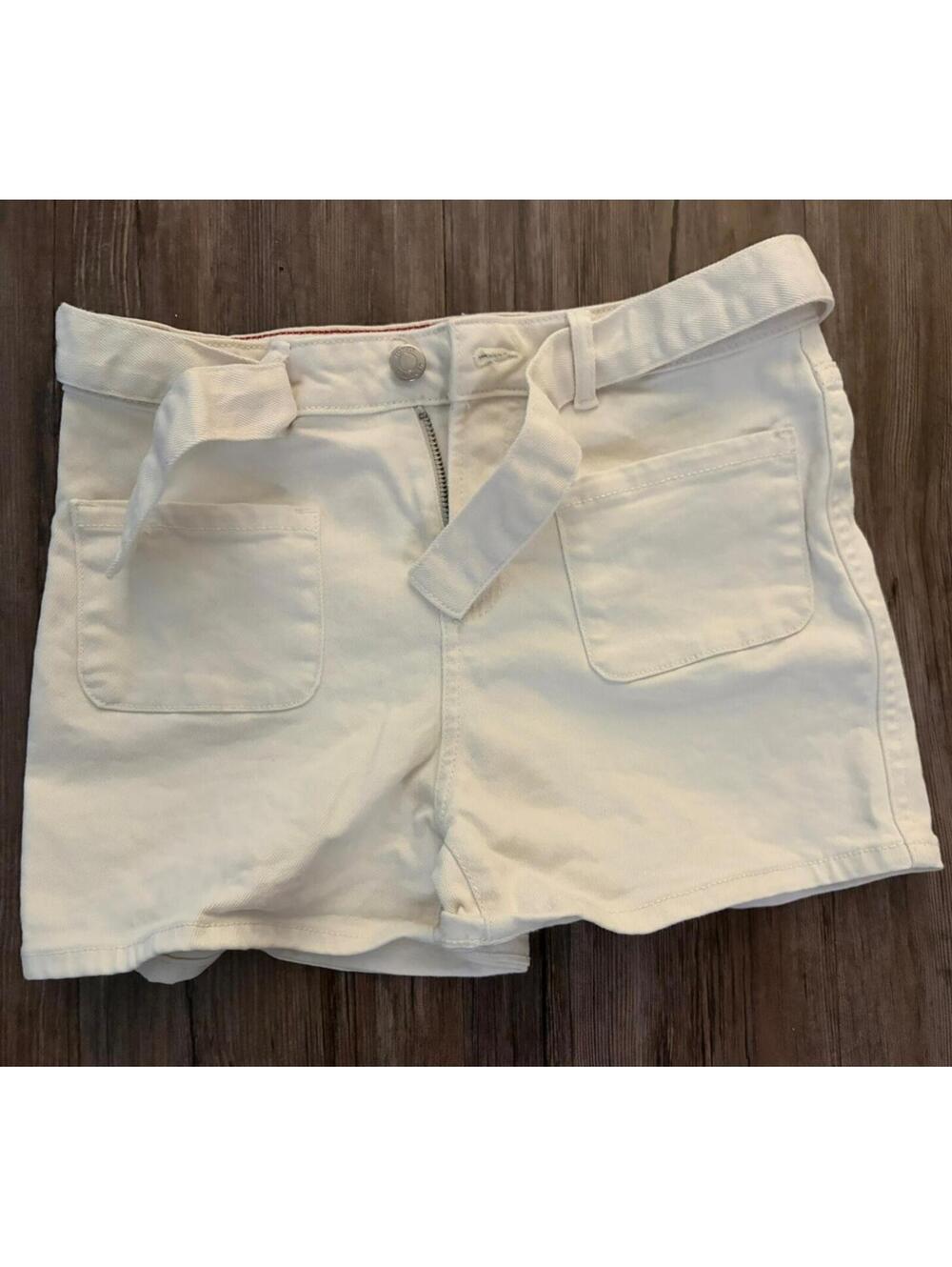 Y2K Tommy Hilfiger High Rise White Denim Shorts SZ 12